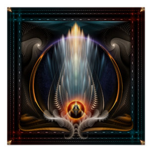 Imperial View Fractal Art Perfect Poster