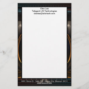 Imperial View Fractal Art Stationary Stationery