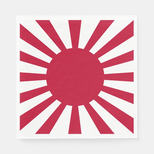 Imperial War Flag of Japan Napkin (Front)