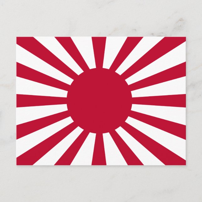 Imperial War Flag of Japan Postcard (Front)