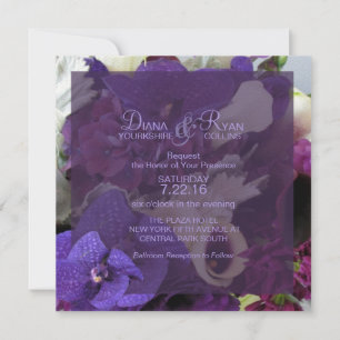 Imperial Wedding Flowers Invitation