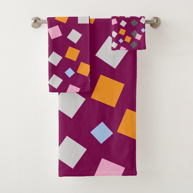 Imperial Wine  Bath Towel Set (Insitu)