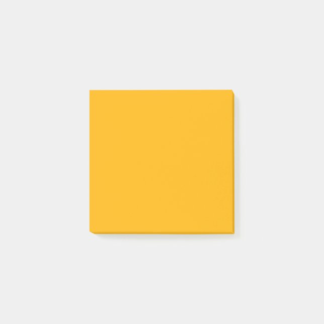 Imperial Yellow Solid Colour  Post-it Notes (Front)