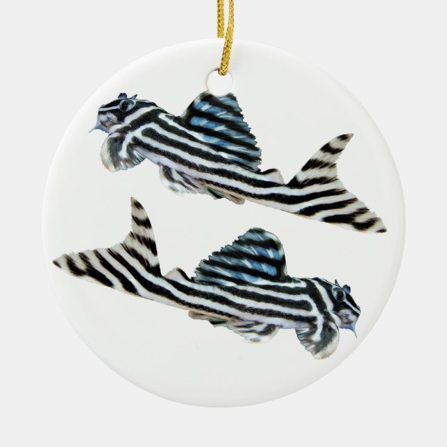 “Imperial Zebra Pleco”の優良製品 Ceramic Tree Decoration (Front)
