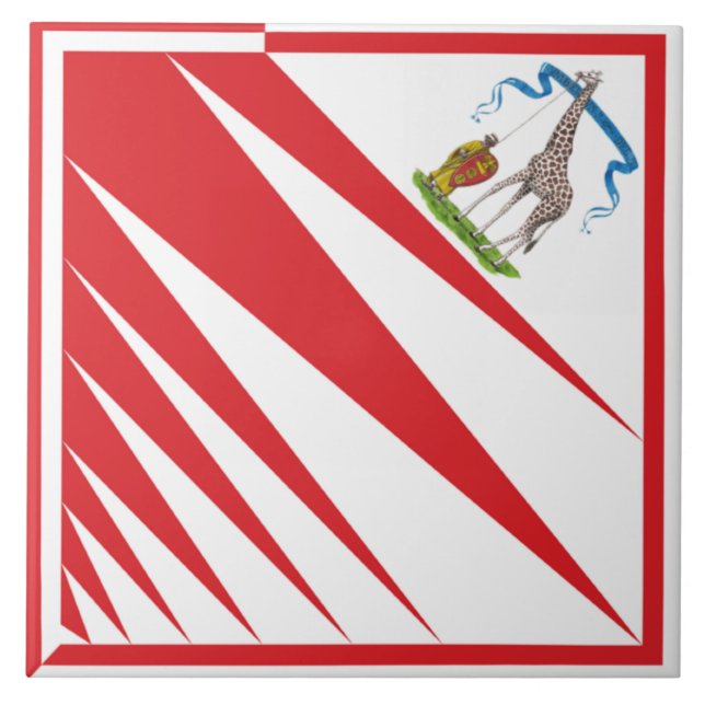 Imperiale Contrada della Giraffa - Giraffe Palio Tile (Front)