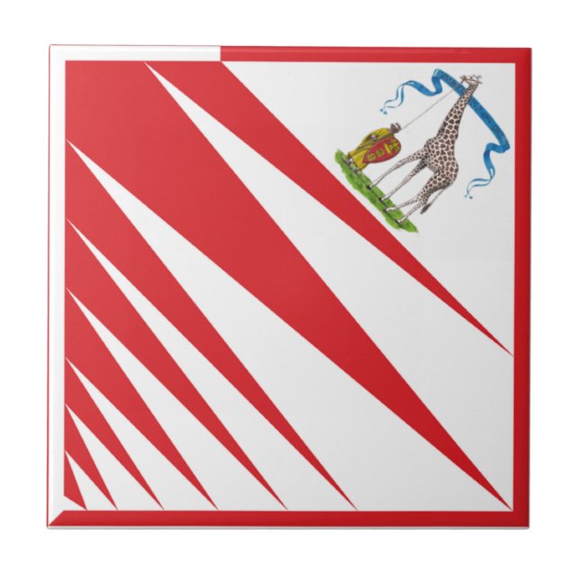 Imperiale Contrada della Giraffa - Giraffe Palio Tile (Front)