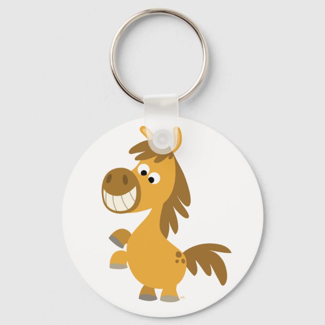 Impetuous Cartoon Pony Keychain (Front)