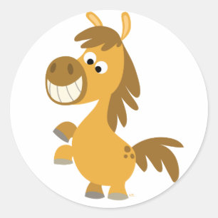 Impetuous Cartoon Pony Sticker