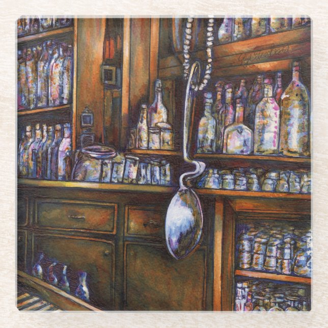 Implicitly Understood Glass Coaster (Front)