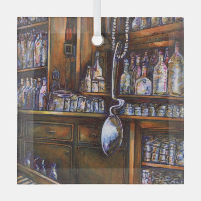 Implicitly Understood Glass Tree Decoration (Front)