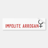 Impolite Arrogant Woman Female Symbol 2 Line