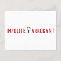 Impolite Arrogant Woman Female Symbol