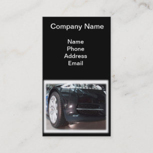 Import and Service of Luxury Cars Business Card