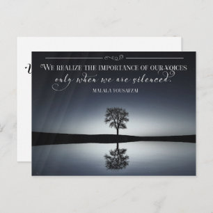 Importance Of Our Voices Postcard