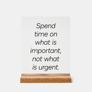 Important Acrylic Sign