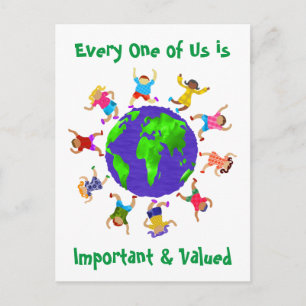 Important and Valued Children Postcard