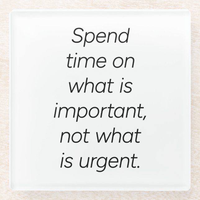 Important Glass Coaster (Front)