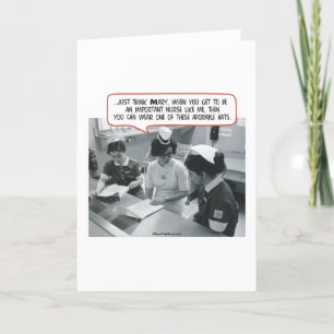 Important Nurse - Adorable Hat Card
