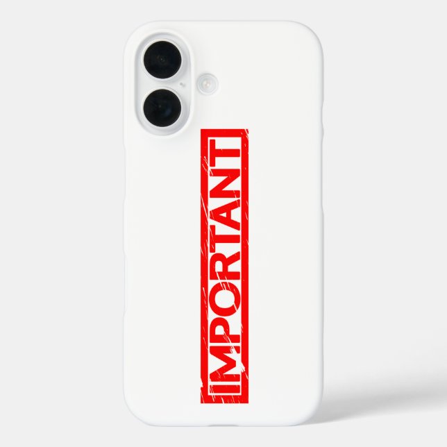 Important Stamp Case-Mate iPhone Case (Back)