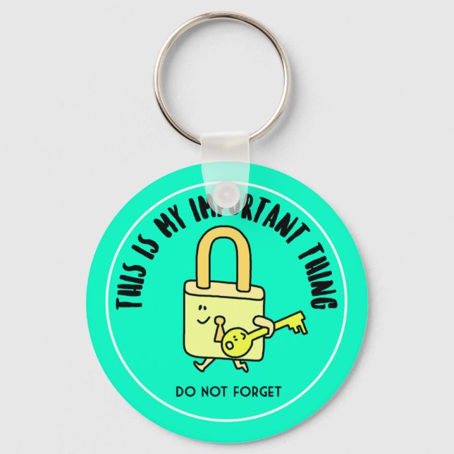 Important things key ring (Front)