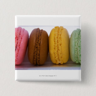 Imported gourmet French macarons (macaroons) 15 Cm Square Badge