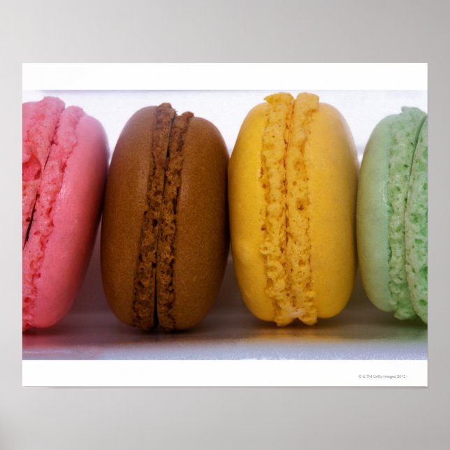 Imported gourmet French macarons (macaroons) Poster (Front)