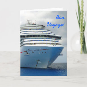 Imposing Bow Custom Bon Voyage Card