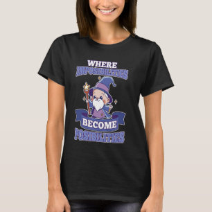 Impossibilities Become Possibilities Chibi Old Wiz T-Shirt