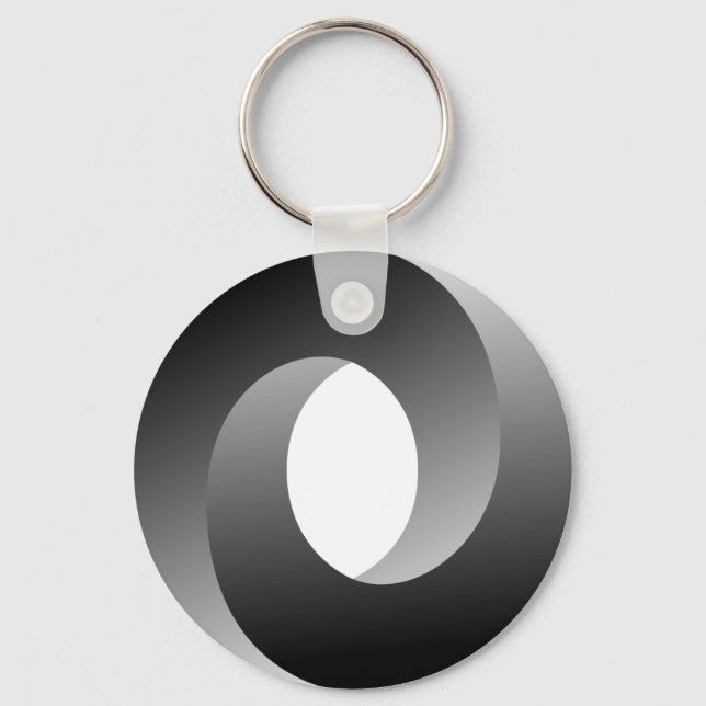 Impossible Circle Optical Illusion Key Ring (Front)
