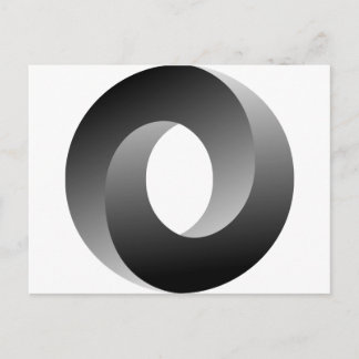 Impossible Circle Optical Illusion Postcard