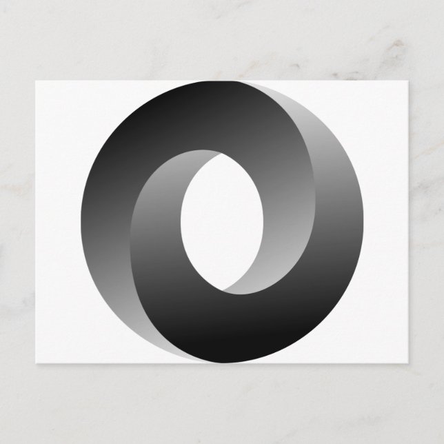 Impossible Circle Optical Illusion Postcard (Front)