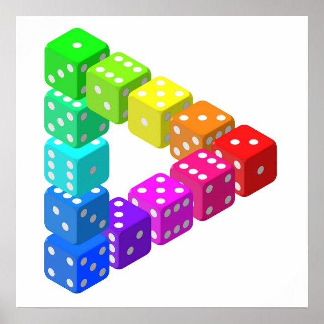 Impossible Dice Triangle Poster (Front)