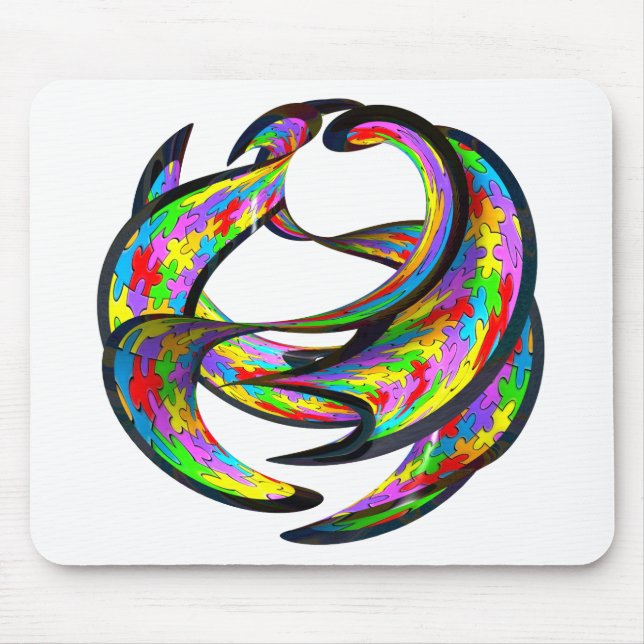 Impossible Geometry Mouse Mat (Front)