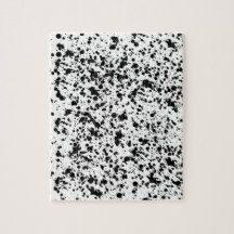Impossible ink splatter stain jigsaw puzzle