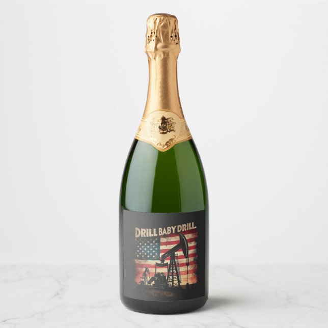 Impossible Is What We Do Best Trump 4th July  Sparkling Wine Label (Front)