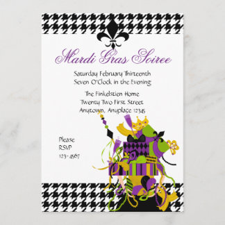 Impossible Mardi Gras Stack Invitation
