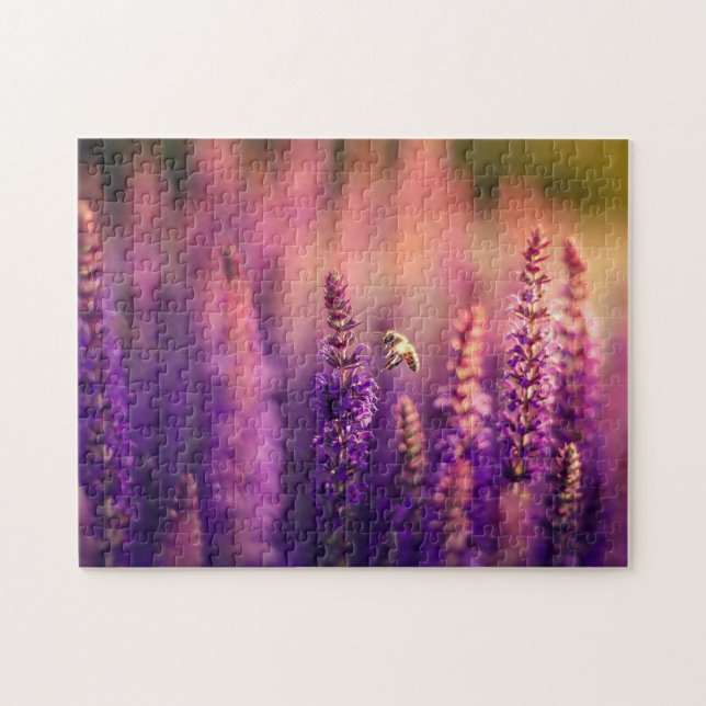 Impossible Puzzle - Bee on lavender (Horizontal)