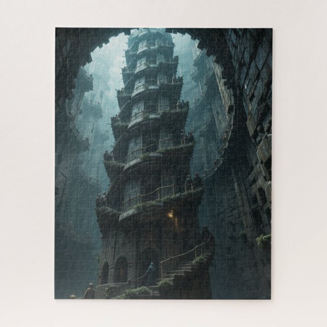 impossible puzzle - Stairway Paradox  (Vertical)