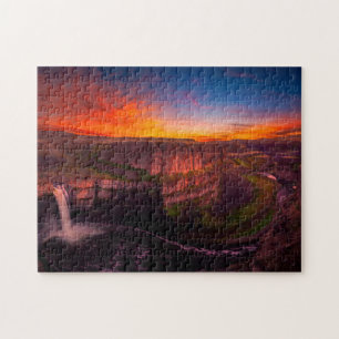 Impossible Puzzle - Waterfalls Sunset