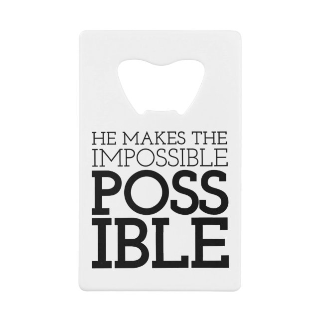 Impossible to Possible Christian Art Quote Art Gos (Front)