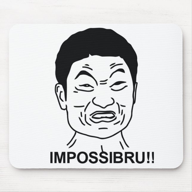 Impossibru Mouse Mat (Front)