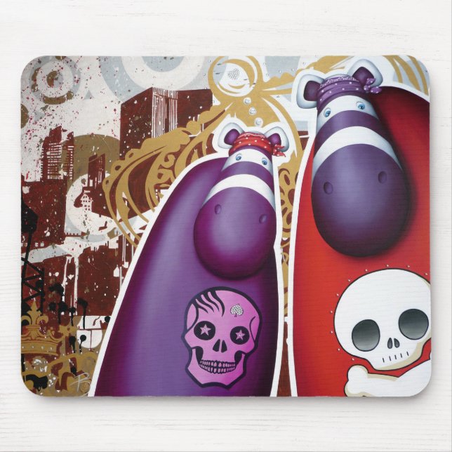 Impossimal© - 'Doin' It Gangsta' Style' Mouse Mat (Front)