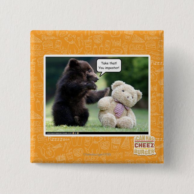 Imposter! 15 Cm Square Badge (Front)