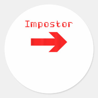 Impostor - Funny video game Apparel Classic Round Sticker
