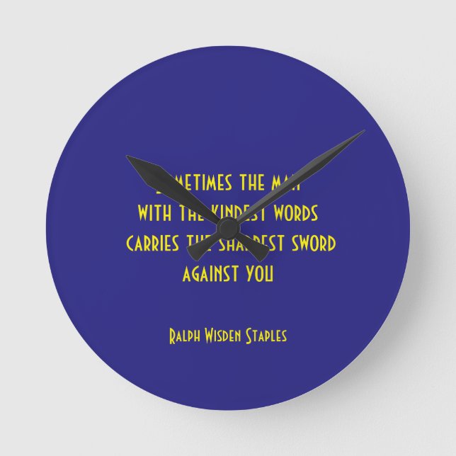 Impostor Round Clock (Front)