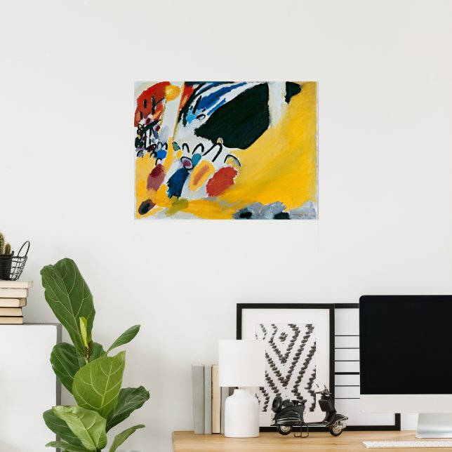 Impression III (Concert) by Wassily Kandinsky Poster (Home Office)