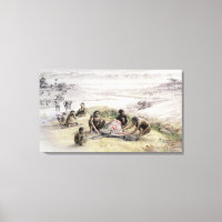 Impression of a camp occupied by Homo habilis