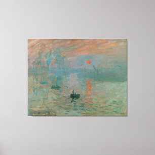 Impression, Soleil Levant by Claude Monet 1872 Canvas Print