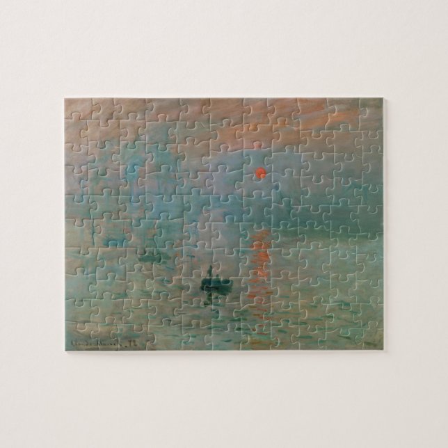 Impression, Soleil Levant by Claude Monet 1872 Jigsaw Puzzle (Horizontal)