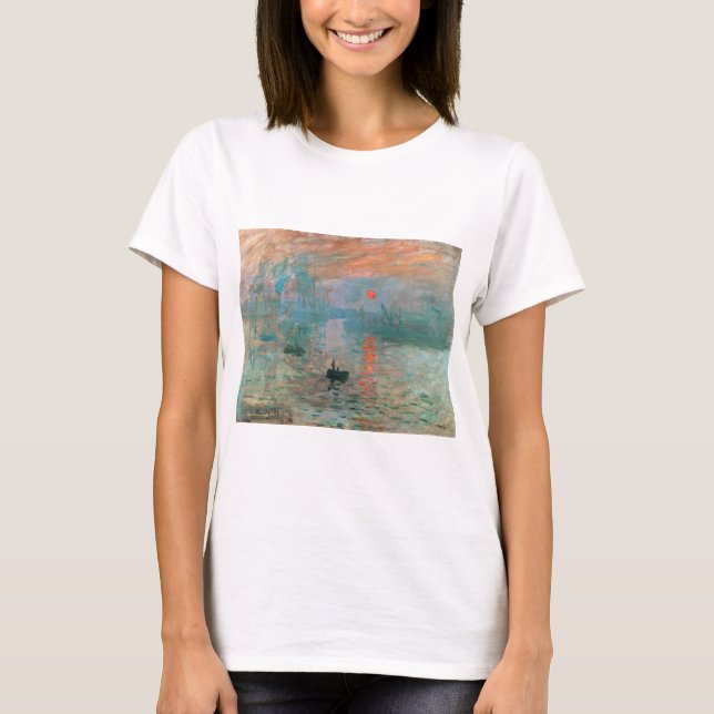 Impression, Sunrise 1872 Claude Monet T-Shirt (Front)